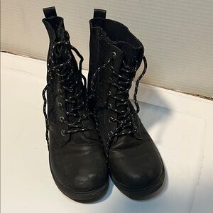 Blowfish Black Combat Boots